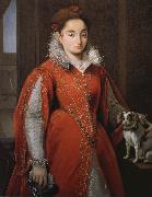 Alessandro Allori With the red dog lady Germany oil painting artist